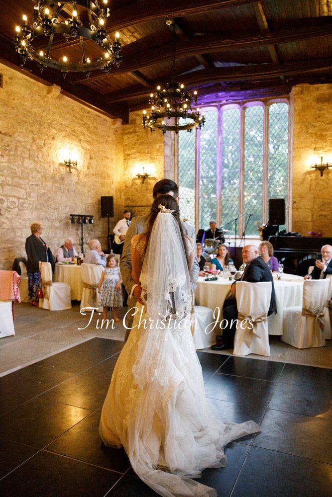 The newlyweds begin their romantic first dance at The Priests House.